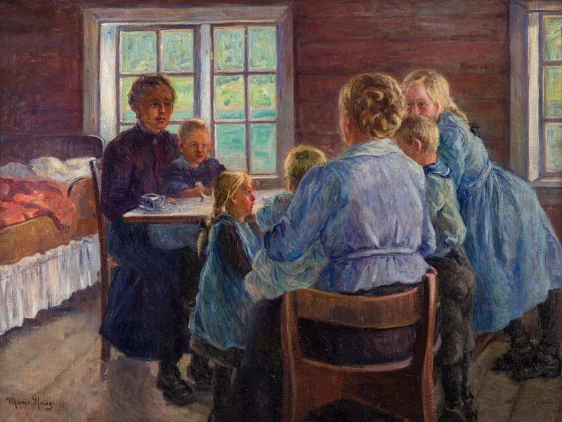 1864-Marie Hauge - Madri con bambini in casa